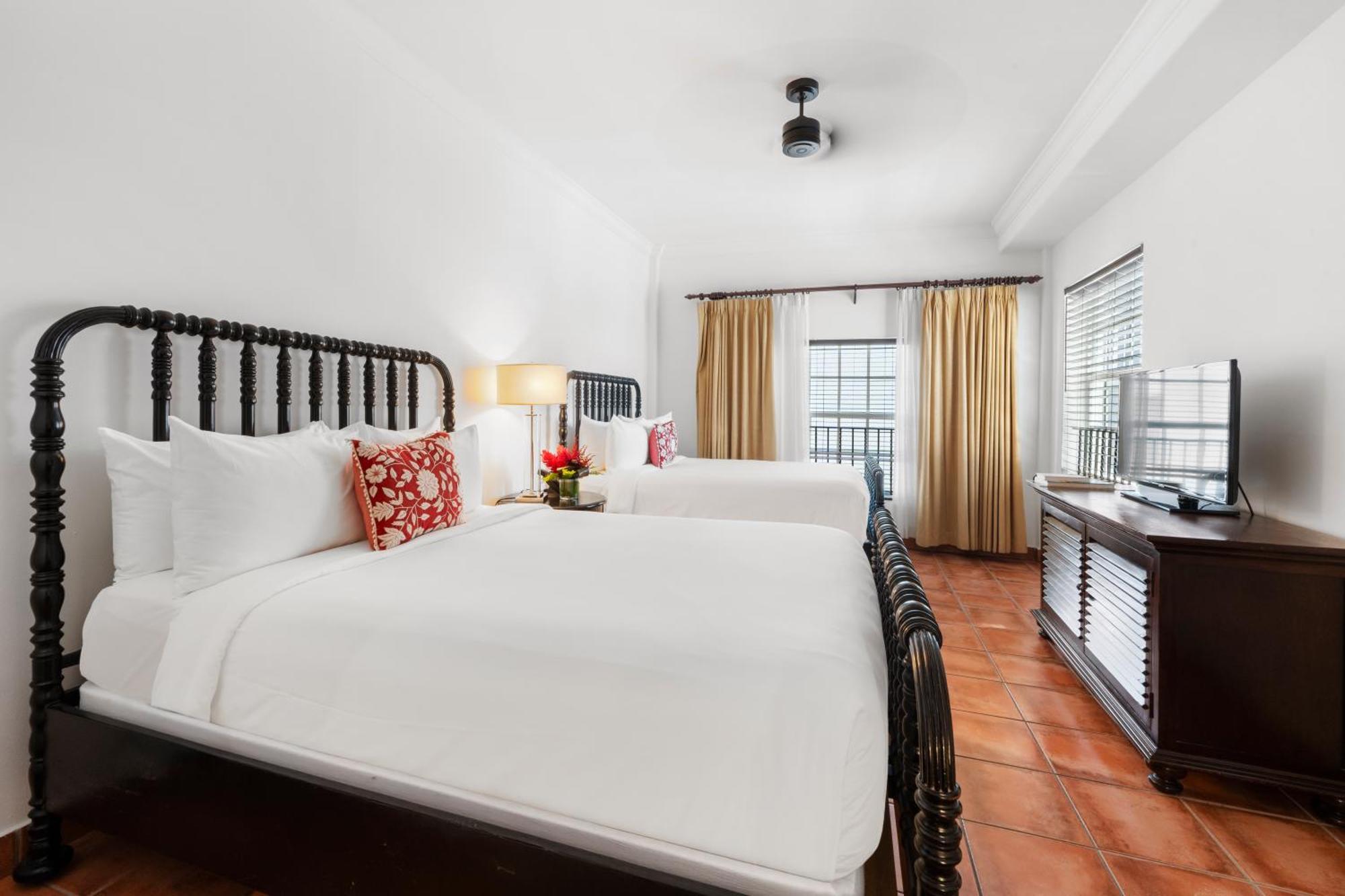 Double Room Two Double Beds District View